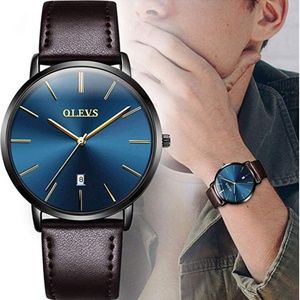 OLEVS Men's Ultra Thin Fashion Minimalist Watch